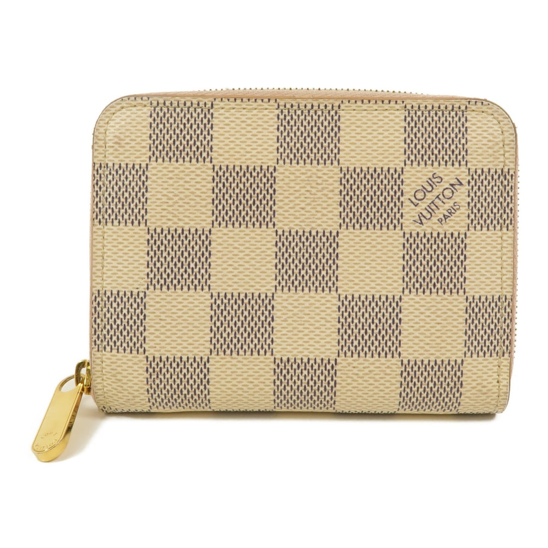 Louis Vuitton N60229 Zippy Coin Purse Damier Azur White: Louis Vuitton N60229 Zippy Coin Purse Damier Azur White Louis Vuitton Zippy Coin Purse in Damier Azur PVC coated canvas. This women's coin purse features a white Damier Azur design with a zip-around c