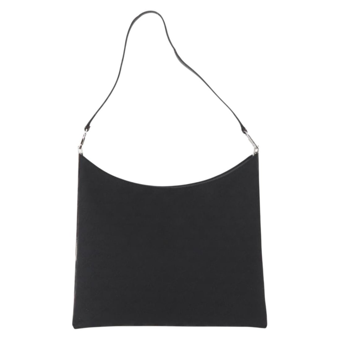 Black Canvas Shoulder Bag Salvatore Ferragamo Vintage: Black Canvas Shoulder Bag Salvatore Ferragamo Vintage This vintage Salvatore Ferragamo shoulder bag for women features a black canvas construction with metal fittings. The bag measures 28cm x 23cm x
