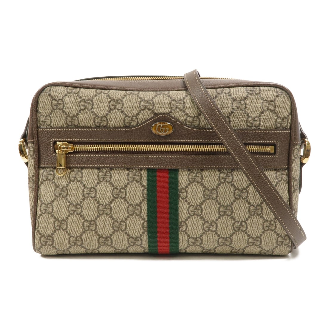 Gucci Ophidia GG 517080 Brown Canvas Shoulder Bag GHW: Gucci Ophidia GG 517080 Brown Canvas Shoulder Bag GHW Gucci Ophidia GG shoulder bag in brown GG canvas with an adjustable shoulder strap and multiple interior and exterior pockets. Includes storage ba