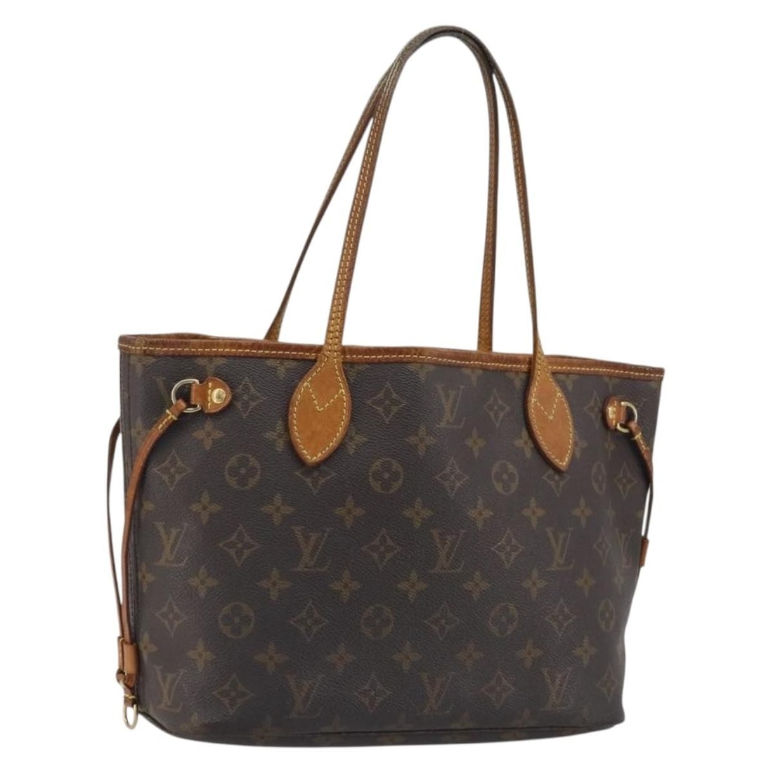 Louis Vuitton M40155 Neverfull PM Monogram Canvas Tote: Louis Vuitton M40155 Neverfull PM Monogram Canvas Tote Louis Vuitton Neverfull PM tote bag in Monogram canvas, model M40155, made in France. This women's tote is offered as the bag only, with no box o