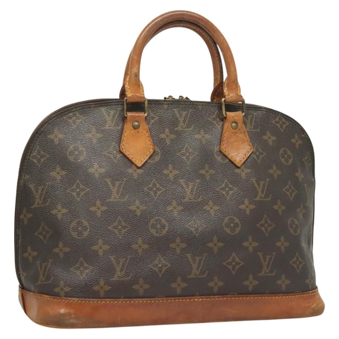 Louis Vuitton M51130 Alma Monogram Canvas Handbag France: Louis Vuitton M51130 Alma Monogram Canvas Handbag France Louis Vuitton Alma handbag in Monogram canvas with a structured silhouette and top handles. Made in France for the women's department. This hea