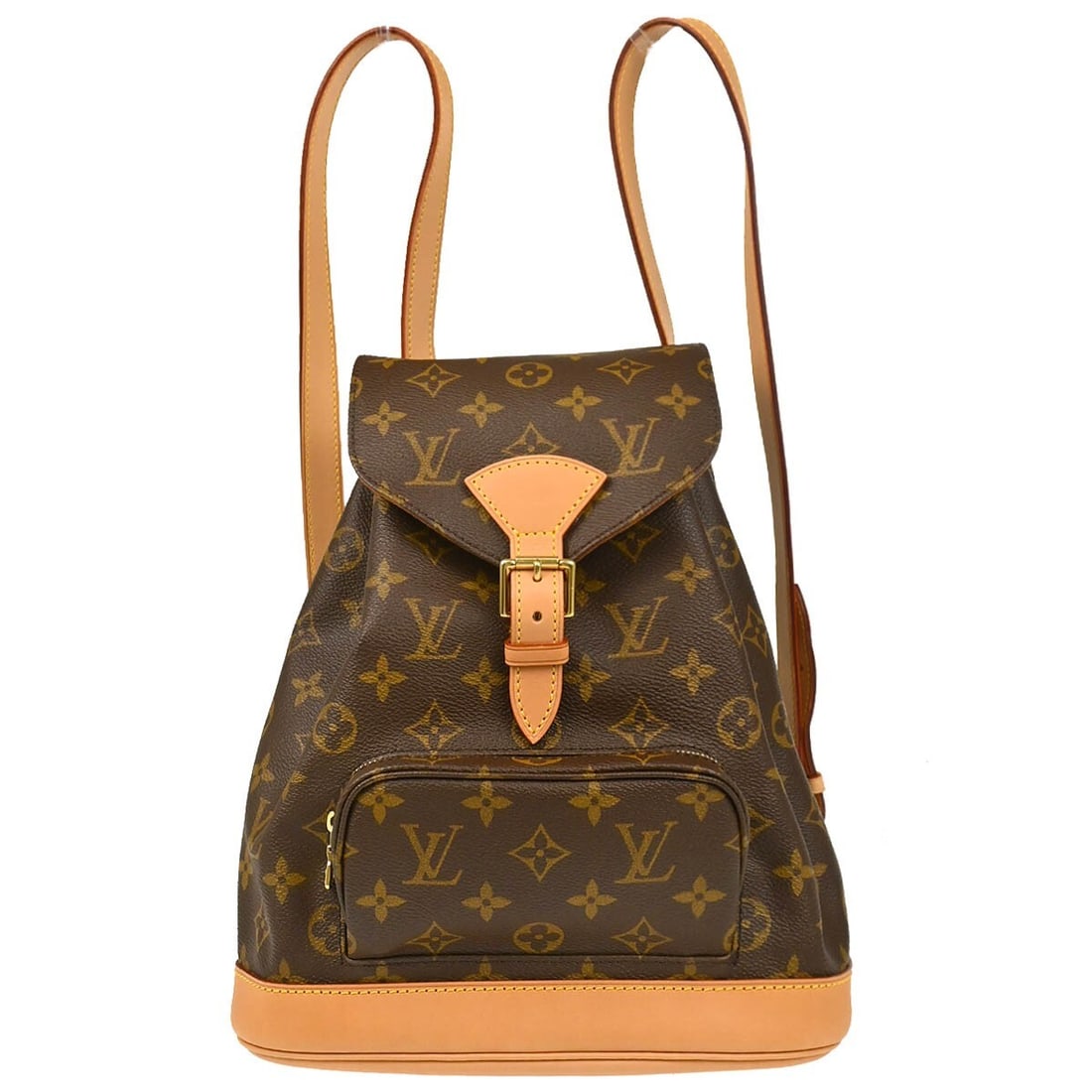 Louis Vuitton Montsouris MM Monogram Canvas Leather Backpack M51136 (1 of 10)