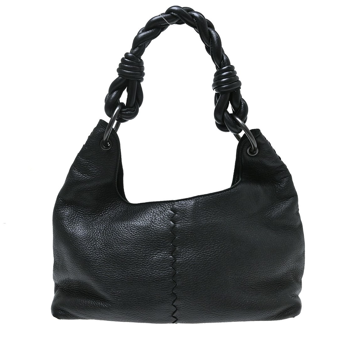 Bottega Veneta Intrecciato black leather bag 30cm x 26cm x 12cm (1 of 8)