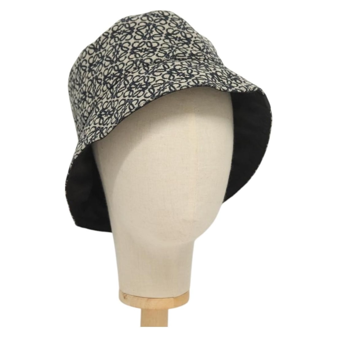 LOEWE Reversible Bucket Hat Navy Canvas Womens (1 of 9)