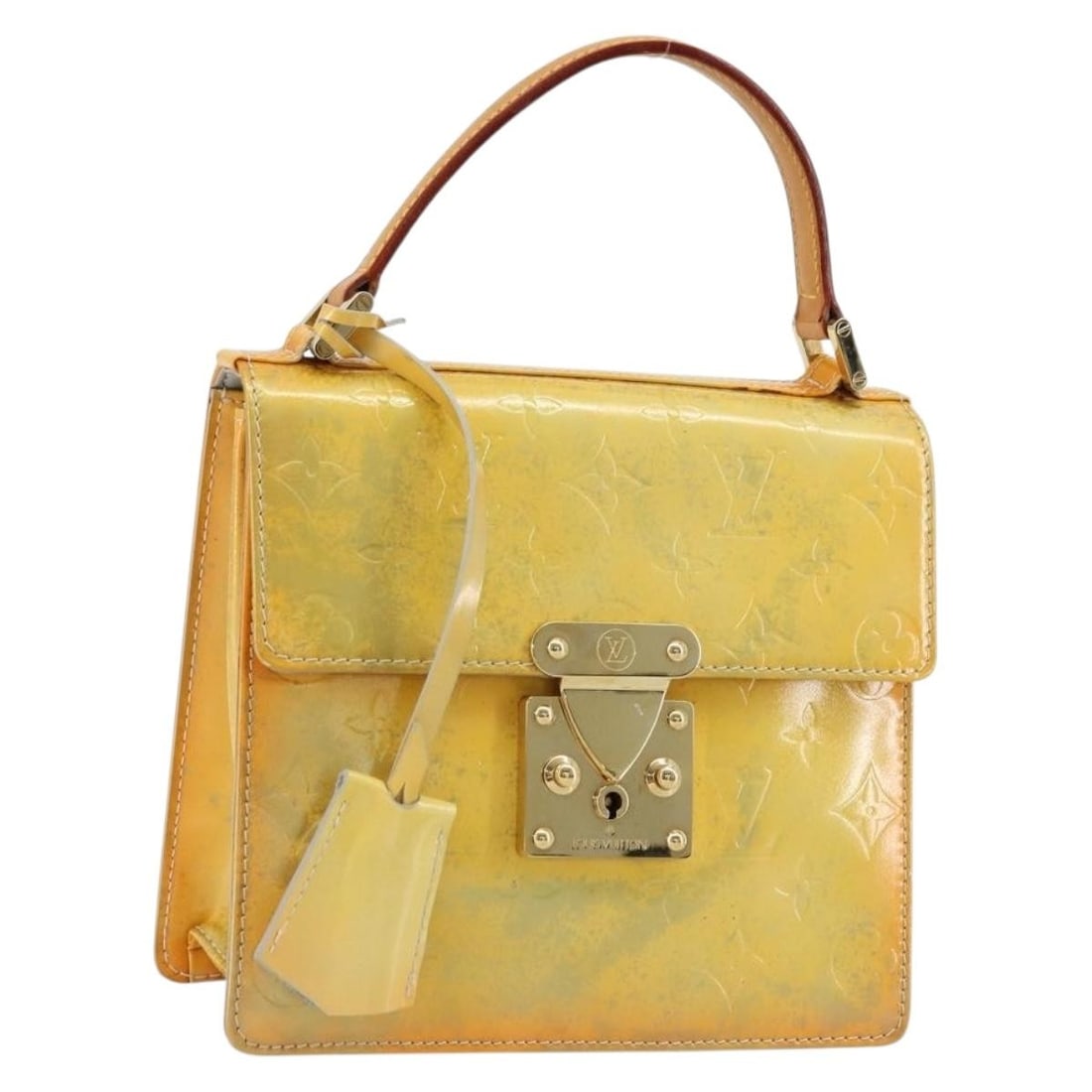 Louis Vuitton M91029 Spring Street Vernis Gris patent leather handbag (1 of 18)