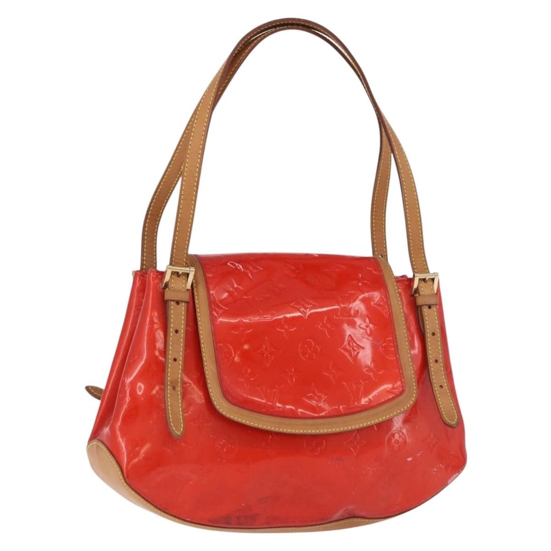Louis Vuitton M91287 Biscayne Bay GM shoulder bag in Rouge patent leather: Louis Vuitton M91287 Biscayne Bay GM shoulder bag in Rouge patent leather Louis Vuitton Monogram Vernis Biscayne Bay GM shoulder bag in Rouge patent leather. This women's bag was made in France and fe