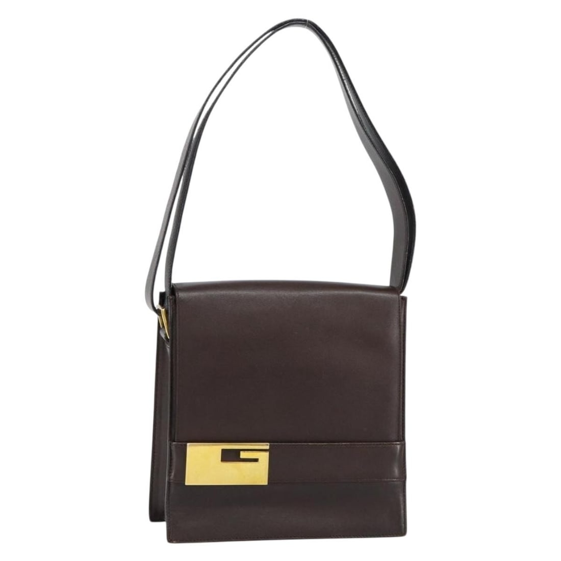 Gucci 001 1274 1874 Leather Shoulder Bag Brown Gold Tone: Gucci 001 1274 1874 Leather Shoulder Bag Brown Gold Tone Gucci shoulder bag in brown leather with gold-tone accents. Made in Italy, this women's bag includes a dust bag. Condition is heavily used with