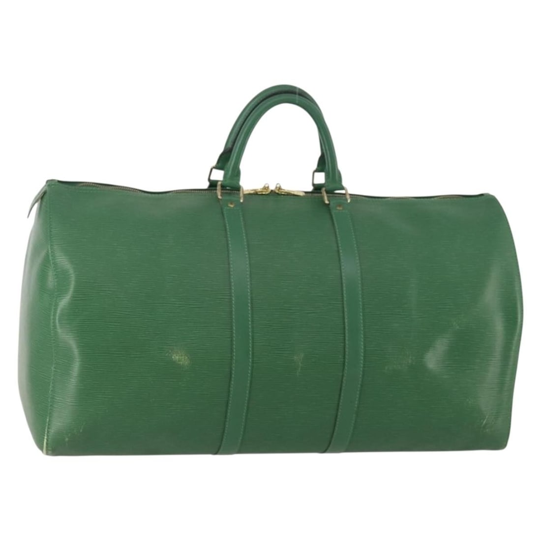 Louis Vuitton M42954 Keepall 55 Epi Leather Boston Bag Green: Louis Vuitton M42954 Keepall 55 Epi Leather Boston Bag Green Louis Vuitton Epi Keepall 55 Boston Bag in green Epi leather, made in France. This women's bag is identified by product number M42954 and m