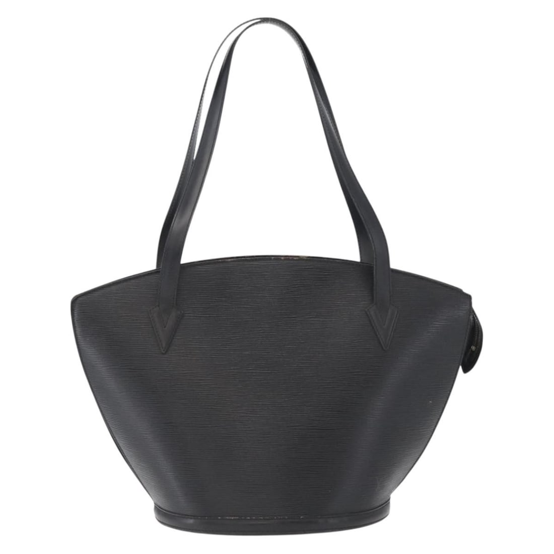 Louis Vuitton Black Epi Leather Saint Jacques Tote France: Louis Vuitton Black Epi Leather Saint Jacques Tote France The Louis Vuitton Saint Jacques handbag features black Epi leather, designed for women. This piece offers a structured silhouette with a spaci
