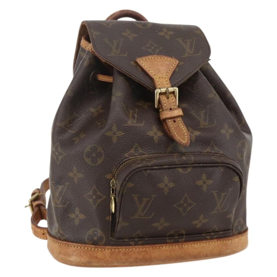 Louis Vuitton M51137 Montsouris PM Monogram Canvas Backpack: Louis Vuitton M51137 Montsouris PM Monogram Canvas Backpack Louis Vuitton Monogram Montsouris PM backpack in Monogram canvas, made in France. This women's backpack is a heavily used piece with visible