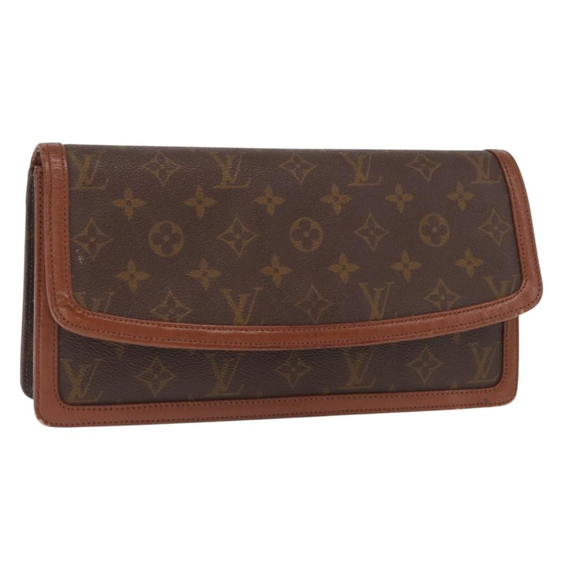 Louis Vuitton Monogram Canvas Pochette Dam GM Clutch Bag M51810 France: Louis Vuitton Monogram Canvas Pochette Dam GM Clutch Bag M51810 France This is a Louis Vuitton Monogram Pochette Dam GM clutch bag, model M51810, crafted from the signature monogram canvas in France. 