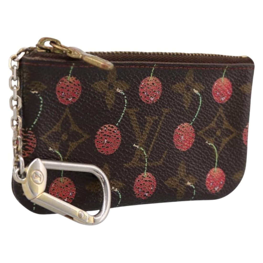 Louis Vuitton M95042 Pochette Cles Monogram Canvas Coin Purse: Louis Vuitton M95042 Pochette Cles Monogram Canvas Coin Purse Louis Vuitton Monogram Cherry Pochette Cles coin purse in Monogram canvas. This women's coin purse is made in France and includes only the