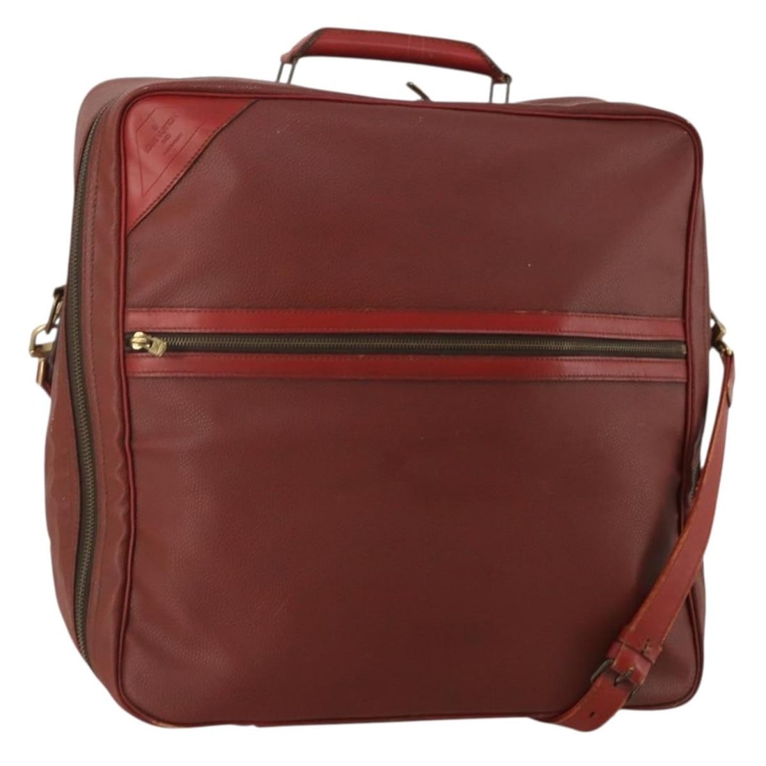 Louis Vuitton M46124 red Cup canvas Boston bag France: Louis Vuitton M46124 red Cup canvas Boston bag France Louis Vuitton LV Cup Challenger Line Challenge Siefeller Boston bag in red Louis Vuitton Cup canvas. This heavily used bag shows significant wear 