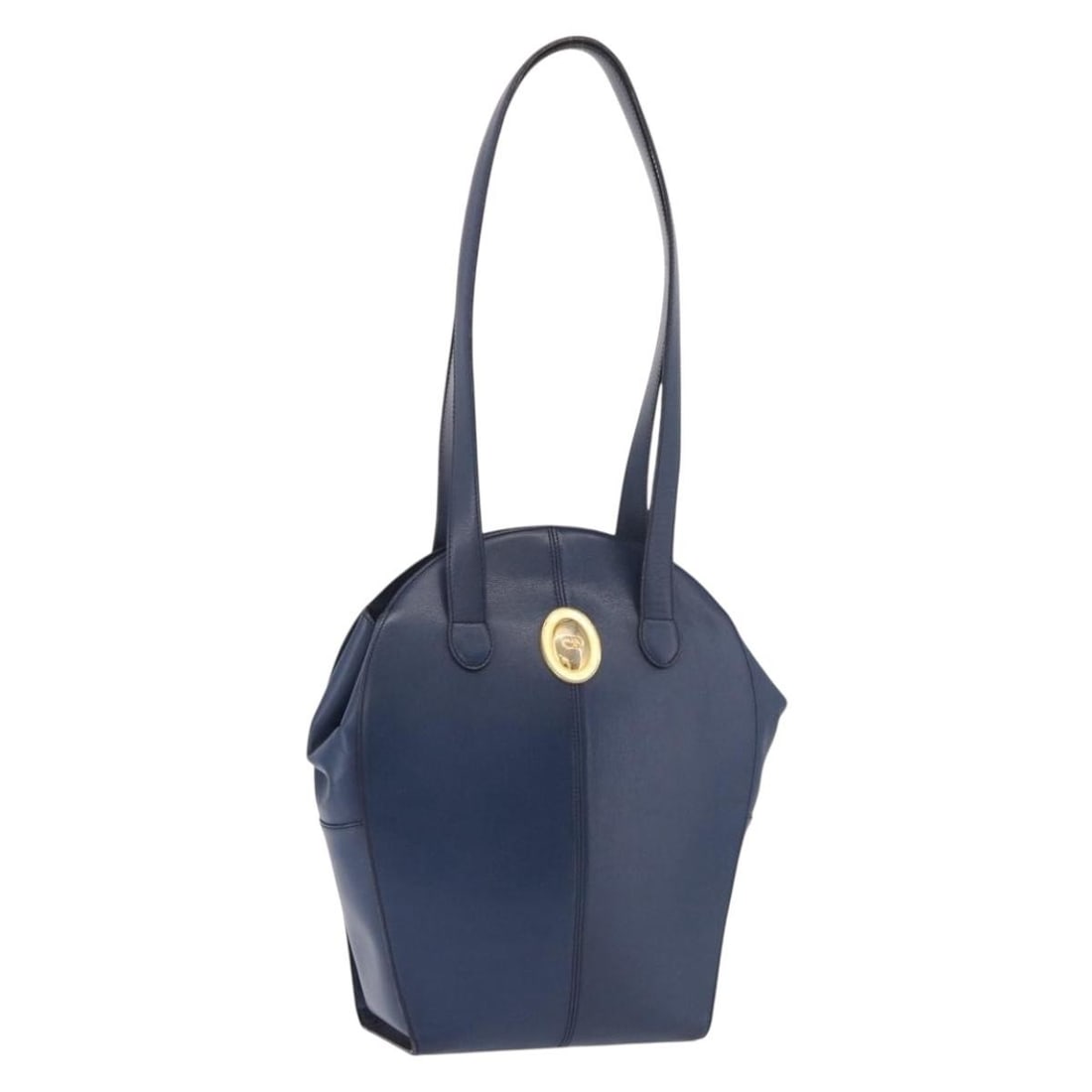 Christian Dior blue leather shoulder bag made in France: Christian Dior blue leather shoulder bag made in France Authentic Christian Dior shoulder bag in blue leather with gold-tone accents. Made in France, this women's bag is a heavily used piece with visi
