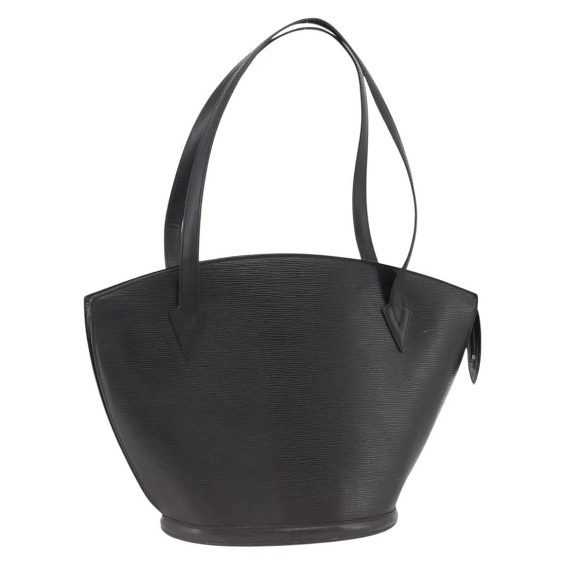 Louis Vuitton Black Epi Leather Saint Jacques Shoulder Bag M52262 France: Louis Vuitton Black Epi Leather Saint Jacques Shoulder Bag M52262 France This Louis Vuitton Epi Saint Jacques Shopping Bag is crafted from black Epi leather and features a spacious shoulder bag design