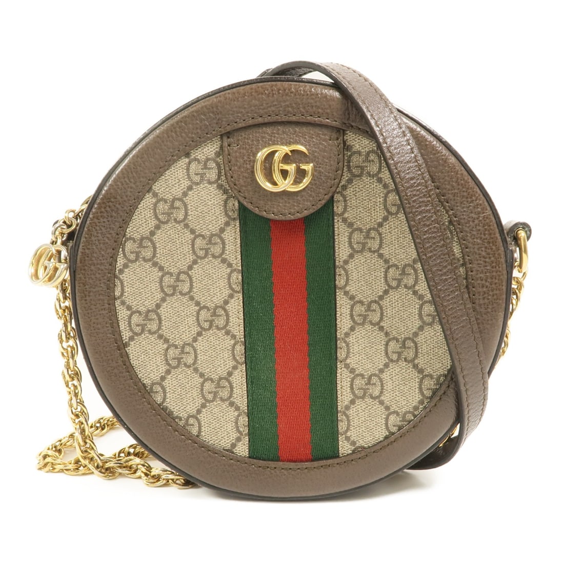 Gucci Ophidia 550618 chain shoulder bag GG Supreme canvas beige brown: Gucci Ophidia 550618 chain shoulder bag GG Supreme canvas beige brown Gucci Ophidia chain shoulder bag in beige and brown coated canvas with the GG motif. Made in Italy, this women's shoulder bag feat
