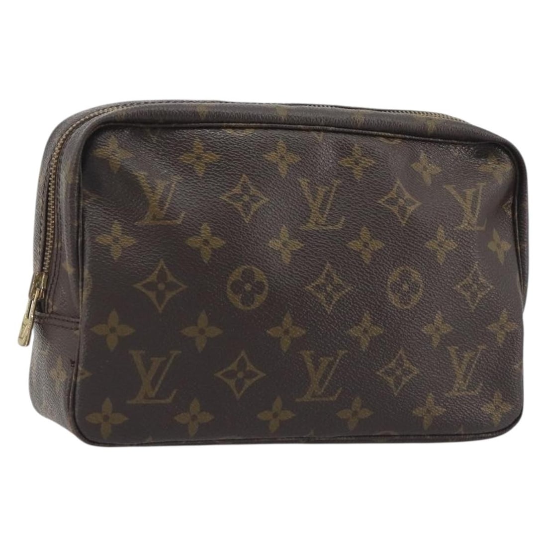 Louis Vuitton M47524 Monogram Canvas Trousse Toilette 23 Clutch: Louis Vuitton M47524 Monogram Canvas Trousse Toilette 23 Clutch Louis Vuitton Monogram Trousse Toilette 23 clutch bag in Monogram canvas, made in France. This women's bag is offered without the origin