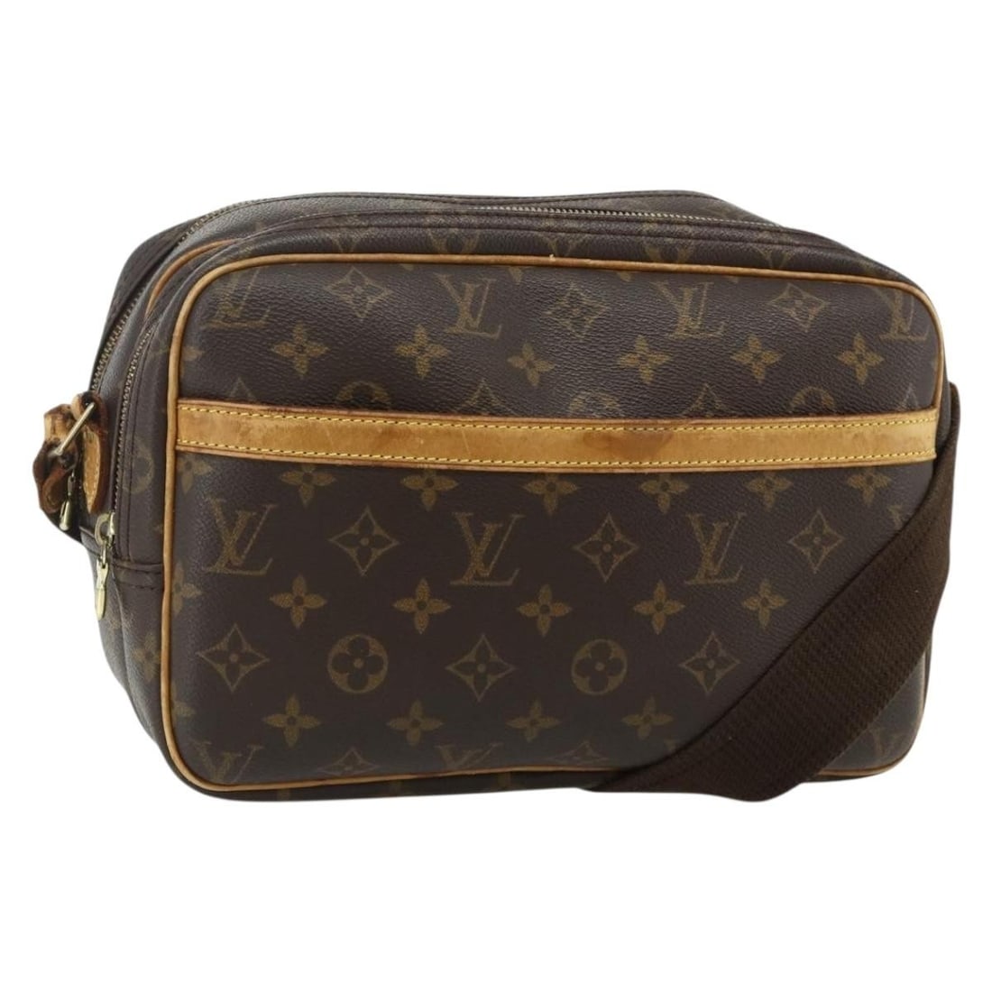 Louis Vuitton Reporter PM Monogram Canvas Shoulder Bag M45254: Louis Vuitton Reporter PM Monogram Canvas Shoulder Bag M45254 This Louis Vuitton Monogram Reporter PM Shoulder Bag is crafted from signature monogram canvas and features a classic shoulder bag silhoue