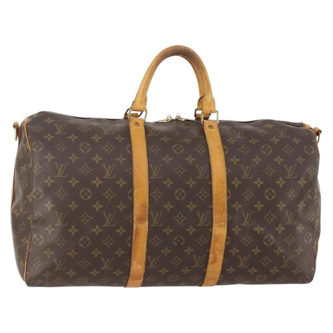 Louis Vuitton M41416 Keepall 50 Monogram Canvas Boston Bag: Louis Vuitton M41416 Keepall 50 Monogram Canvas Boston Bag Louis Vuitton Monogram Keepall Bandouliere 50 Boston Bag in Monogram Canvas, made in France. This women's bag is identified by product no. M4