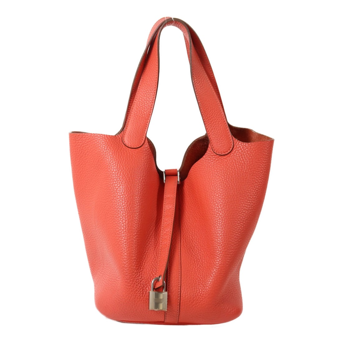 Hermes Picotin MM Taurillon Clemence Tote Rose Jaipur PHW: Hermes Picotin MM Taurillon Clemence Tote Rose Jaipur PHW Hermes Picotin MM tote bag in Rose Jaipur Taurillon Clemence leather. Made in France, this women's tote includes the storage bag, key, and cad