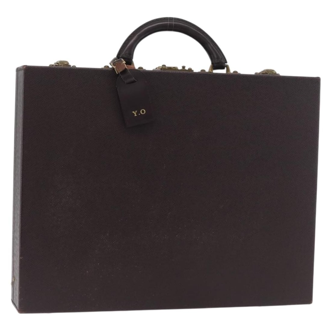 Louis Vuitton M30006 Taiga Leather Briefcase Acajou France: Louis Vuitton M30006 Taiga Leather Briefcase Acajou France Louis Vuitton Taiga President briefcase in Acajou Taiga leather. This structured briefcase is made in France and includes one key, a clochett