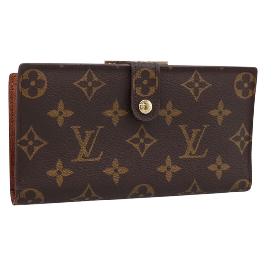 Louis Vuitton T61217 Monogram Canvas Continental Wallet: Louis Vuitton T61217 Monogram Canvas Continental Wallet Louis Vuitton Continental clutch wallet in Monogram canvas with a slim, long profile. This women's wallet was made in the USA and is offered wit
