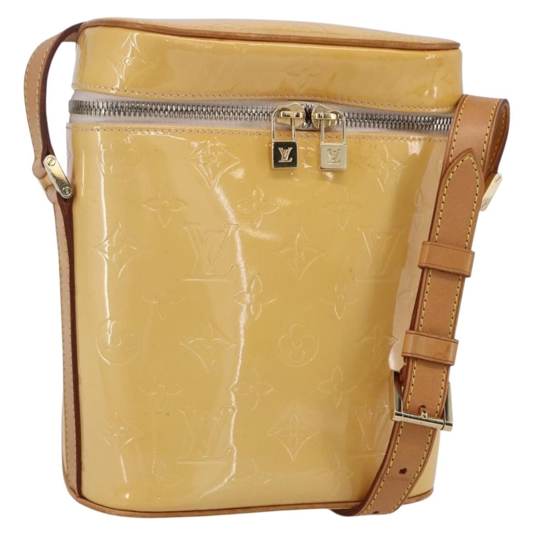 Louis Vuitton Sullivan Vertical Vernis Shoulder Bag Marshmallow Pink M91298 (1 of 18)