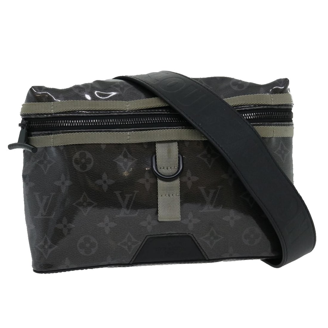 Louis Vuitton M52218 Monogram Eclipse Canvas Shoulder Bag Gray (1 of 18)
