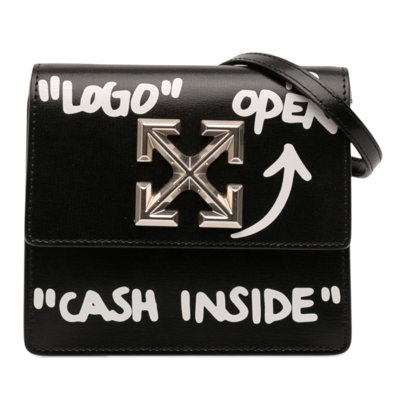 Off White Jitney 0.7 Leather Crossbody Bag (1 of 10)