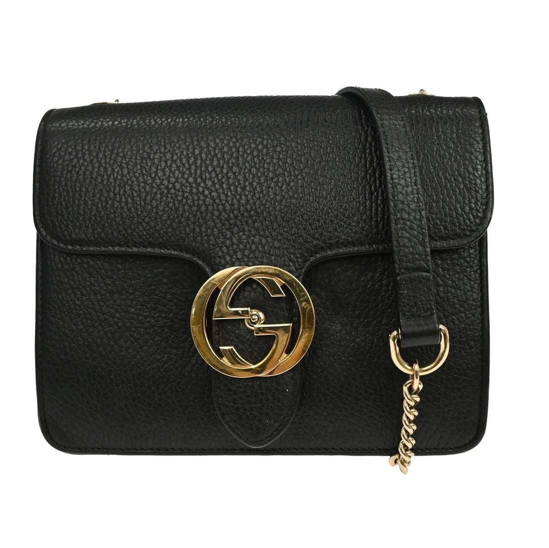 Gucci Interlocking black leather handbag (1 of 8)