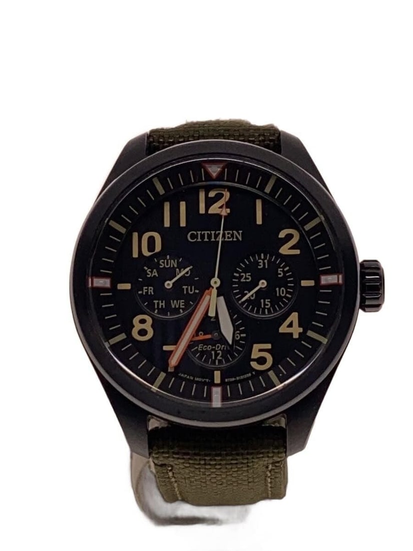 Citizen Eco Drive black men's wristwatch model 8729 S105781 (1 of 5)