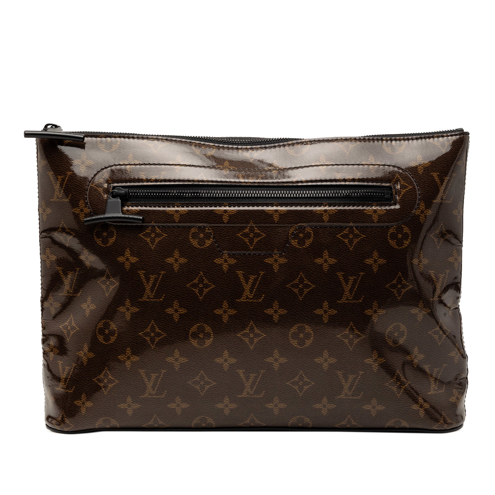 Louis Vuitton Pochette Cosmos Monogram Glaze Canvas Bag: Louis Vuitton Pochette Cosmos Monogram Glaze Canvas Bag The Louis Vuitton Monogram Glaze Pochette Cosmos showcases a monogram glaze coated canvas body in brown, complemented by an exterior zip pocket 