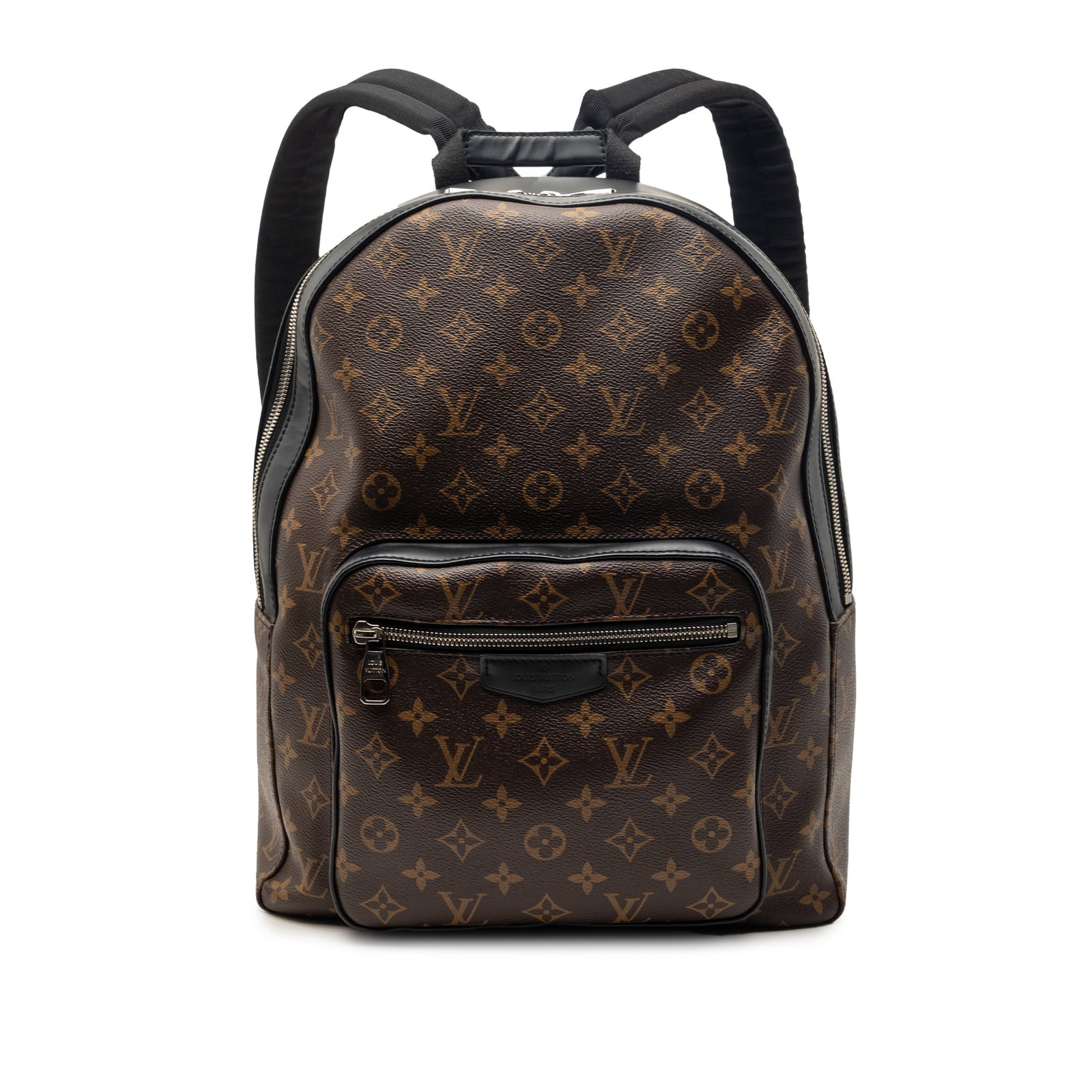 Louis Vuitton Josh Monogram Macassar backpack: Louis Vuitton Josh Monogram Macassar backpack This Louis Vuitton Monogram Macassar Josh backpack features the signature monogram macassar canvas with leather trim. It is designed with a flat leather t