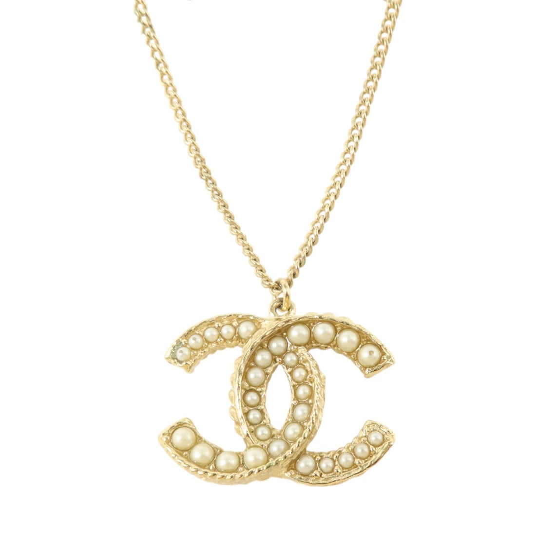 CHANEL 14B CC Necklace White PVC and Gold Tone: CHANEL 14B CC Necklace White PVC and Gold Tone CHANEL CC necklace in white PVC and metal with gold-tone detailing. This women's necklace features the iconic CC motif and is marked 14B. Condition is B 