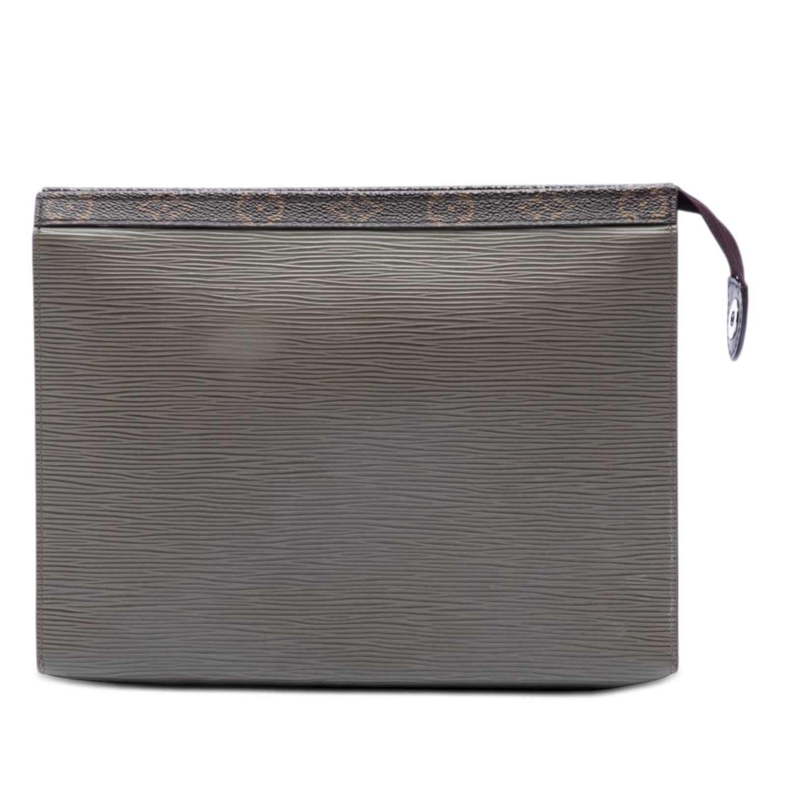 Louis Vuitton Epi Leather Voyage MM Pouch: Louis Vuitton Epi Leather Voyage MM Pouch This Louis Vuitton Epi Pochette Voyage MM features a durable epi leather body in brown, a secure top zip closure, and practical interior slip pockets. The pie