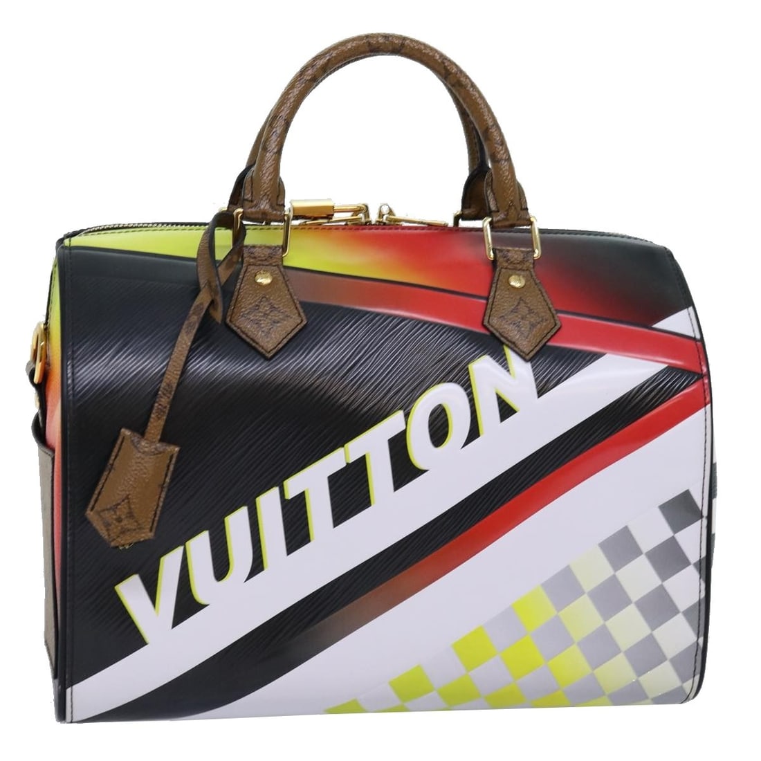 Louis Vuitton M51564 Speedy Bandouliere 30 Epi leather handbag black: Louis Vuitton M51564 Speedy Bandouliere 30 Epi leather handbag black Louis Vuitton Speedy Bandouliere 30 handbag in Epi leather, presented in black and made in Italy. This women's bag measures approxi
