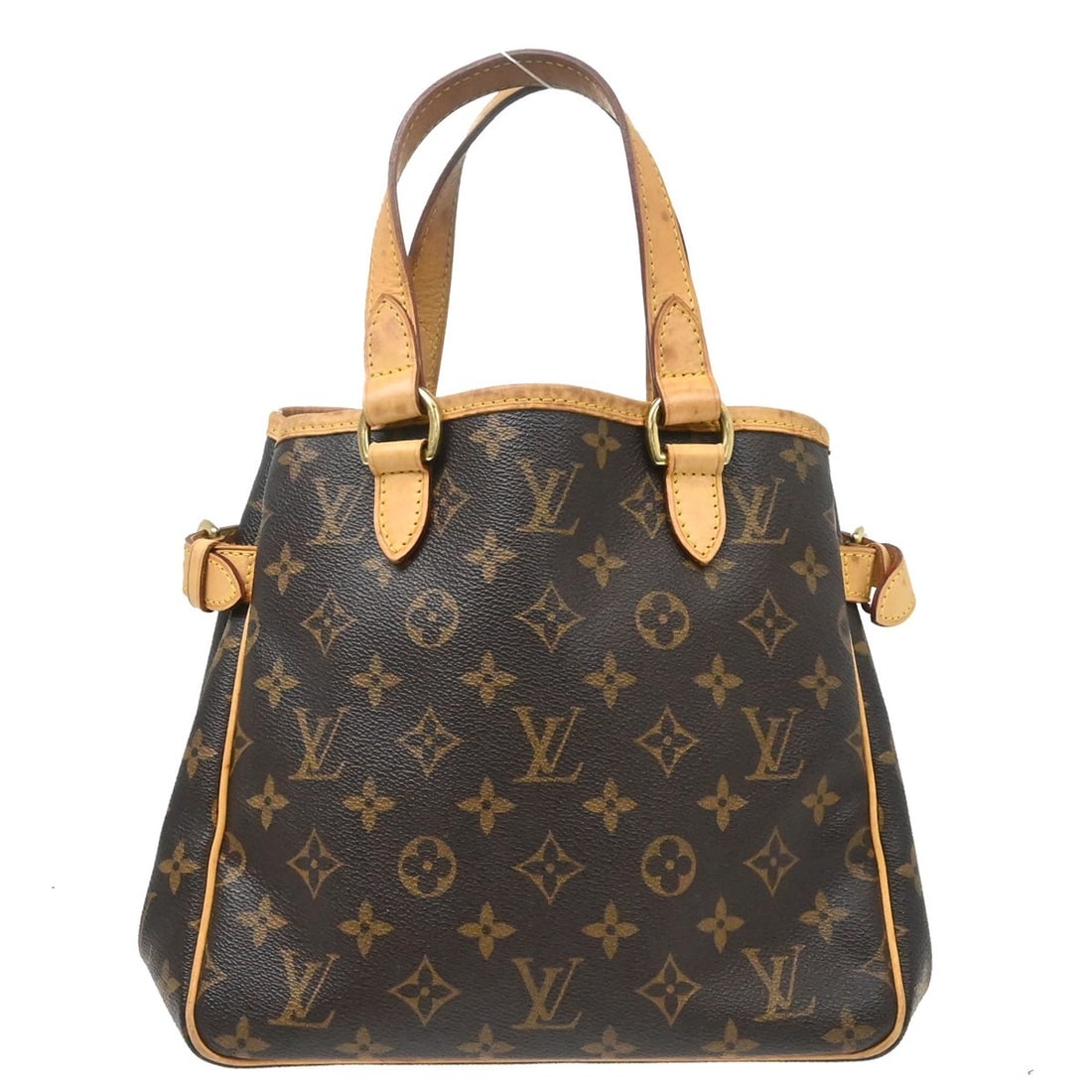Louis Vuitton Batignolles Monogram Canvas Tote Bag M51156 VI1087: Louis Vuitton Batignolles Monogram Canvas Tote Bag M51156 VI1087 Vintage Louis Vuitton Batignolles tote handbag in brown Monogram canvas with leather trim and double handles. This medium tote features
