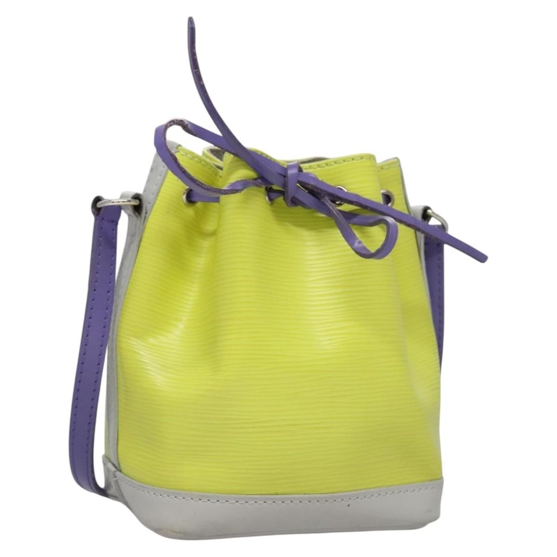 Louis Vuitton M42501 Nanonoe Yellow Epi Leather Shoulder Bag: Louis Vuitton M42501 Nanonoe Yellow Epi Leather Shoulder Bag Louis Vuitton Nanonoe shoulder bag in yellow Epi leather. This women's bag is made in France and features a compact silhouette with a shoul
