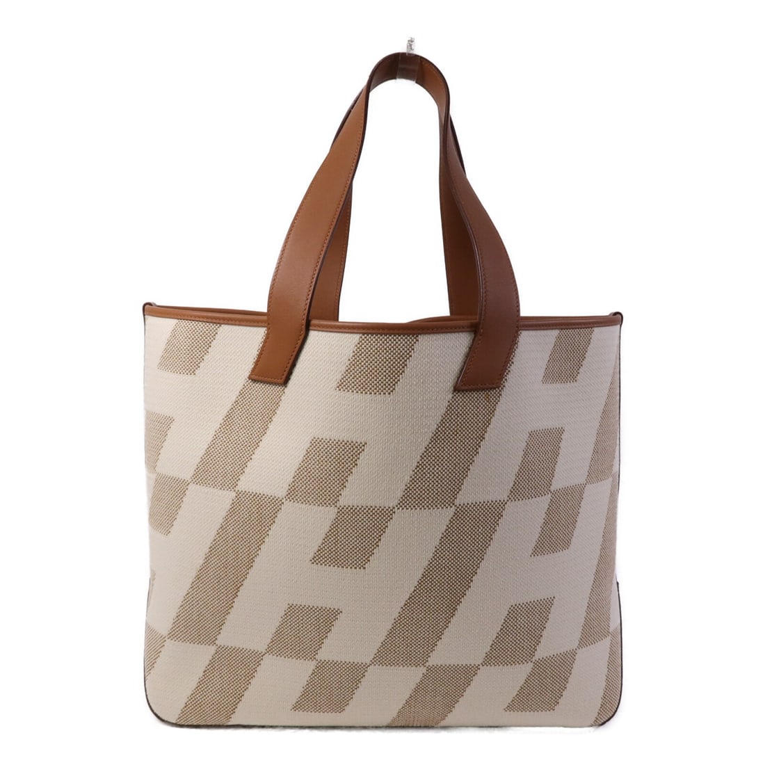 Hermes Cabas H En Biais 40 Gold Toile H Swift Leather Tote: Hermes Cabas H En Biais 40 Gold Toile H Swift Leather Tote Hermes Cabas H En Biais 40 tote bag in gold Toile H, Swift leather, and leather. Made in France, this women's tote features a structured ever