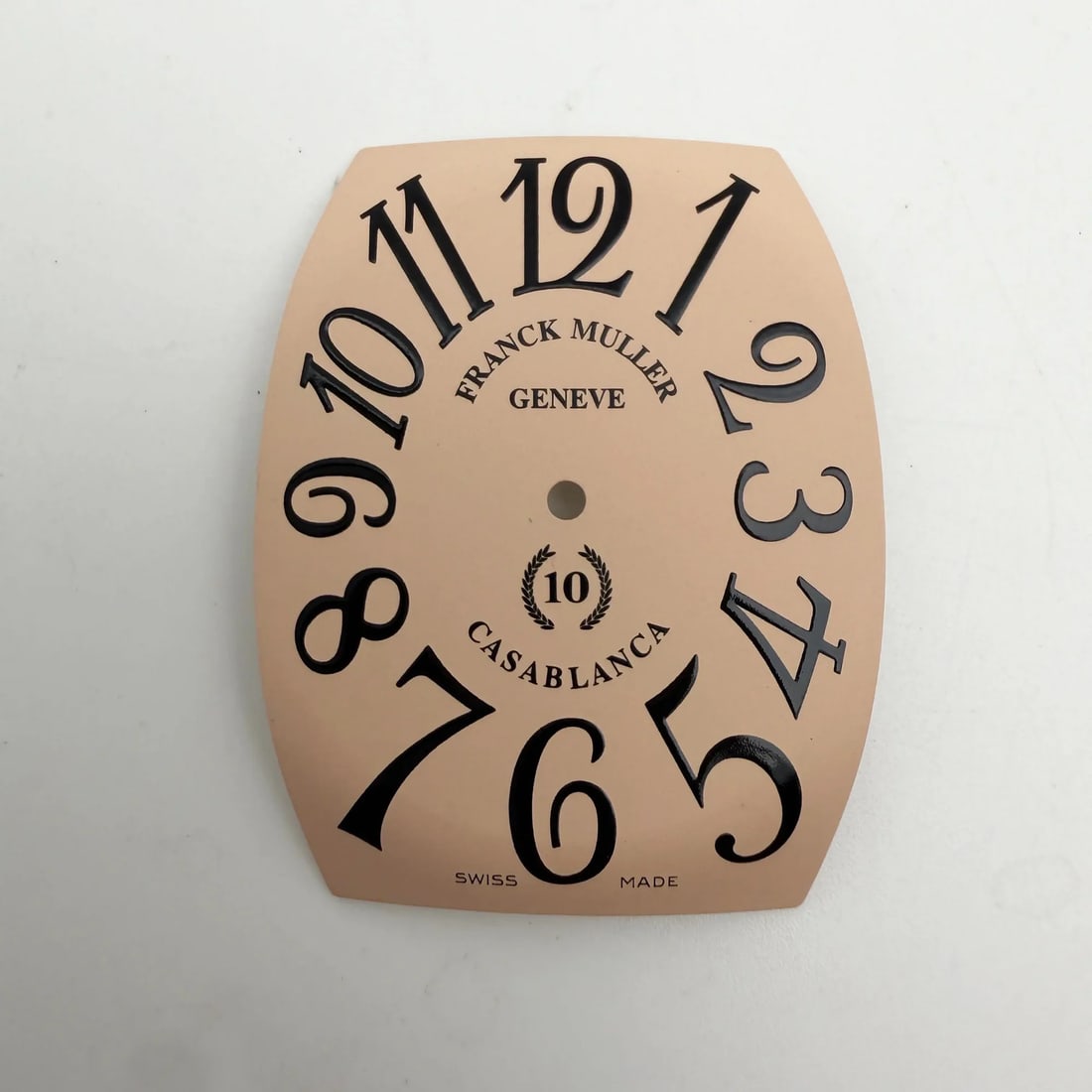 Franck Muller Casablanca 31 x 38mm Salmon Peach Dial: Franck Muller Casablanca 31 x 38mm Salmon Peach Dial Pre-owned Franck Muller Geneve Casablanca watch dial in a salmon/peach colorway. This dial is designed for the Franck Muller Casablanca model and