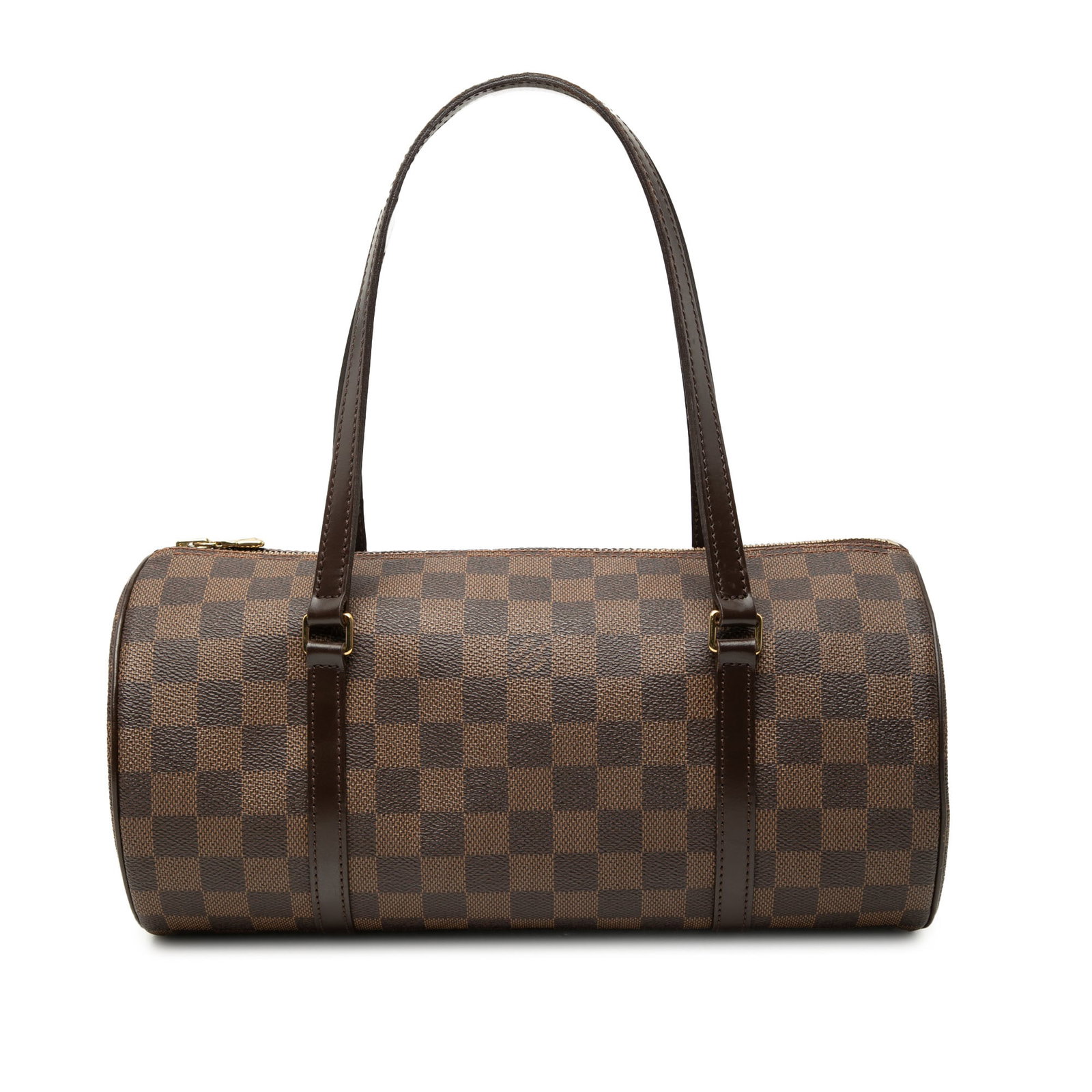 Louis Vuitton Papillon 30 Damier Ebene shoulder bag: Louis Vuitton Papillon 30 Damier Ebene shoulder bag Louis Vuitton Damier Ebene Papillon 30 handbag with a damier ebene canvas body, flat leather straps, and a top zip closure. Made in France. Conditio