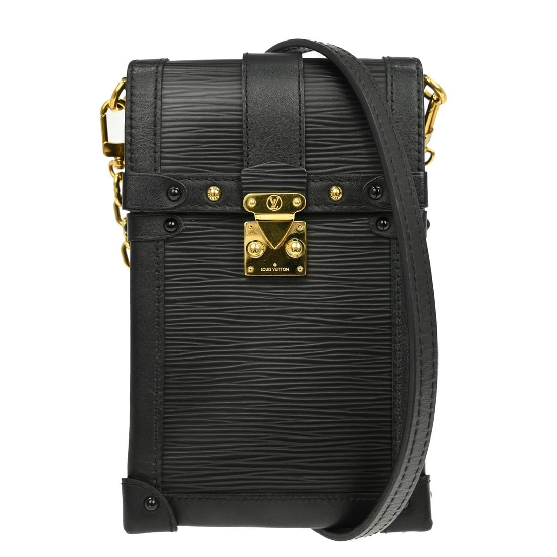 Louis Vuitton Vertical Trunk Pochette black Epi leather bag (1 of 7)