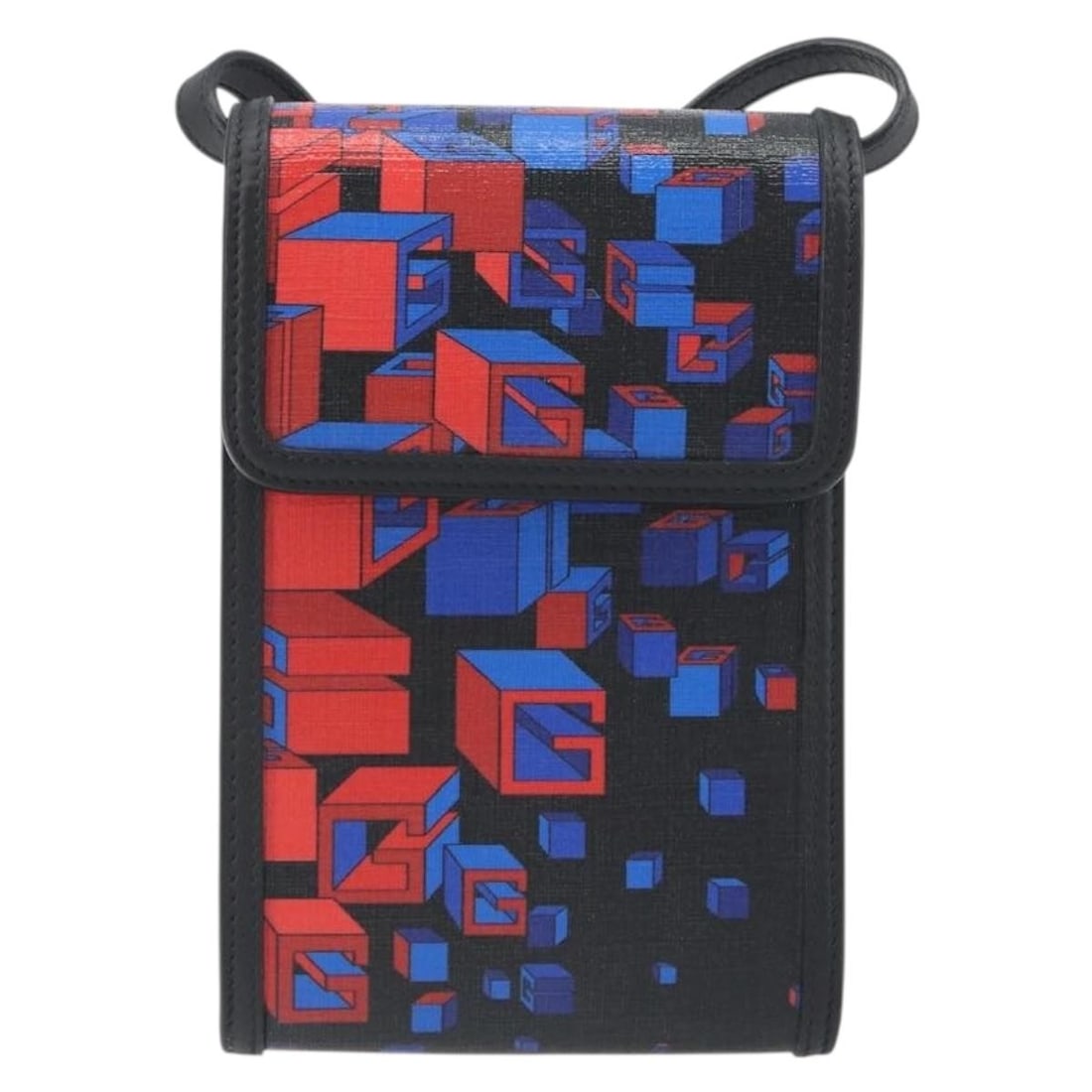 Gucci Flap Multicolor PVC Crossbody Bag: Gucci Flap Multicolor PVC Crossbody Bag Gucci Flap bag in multicolour coated canvas with leather trim. This unisex piece is made in Italy and remains in very good condition, showing light wear to the 