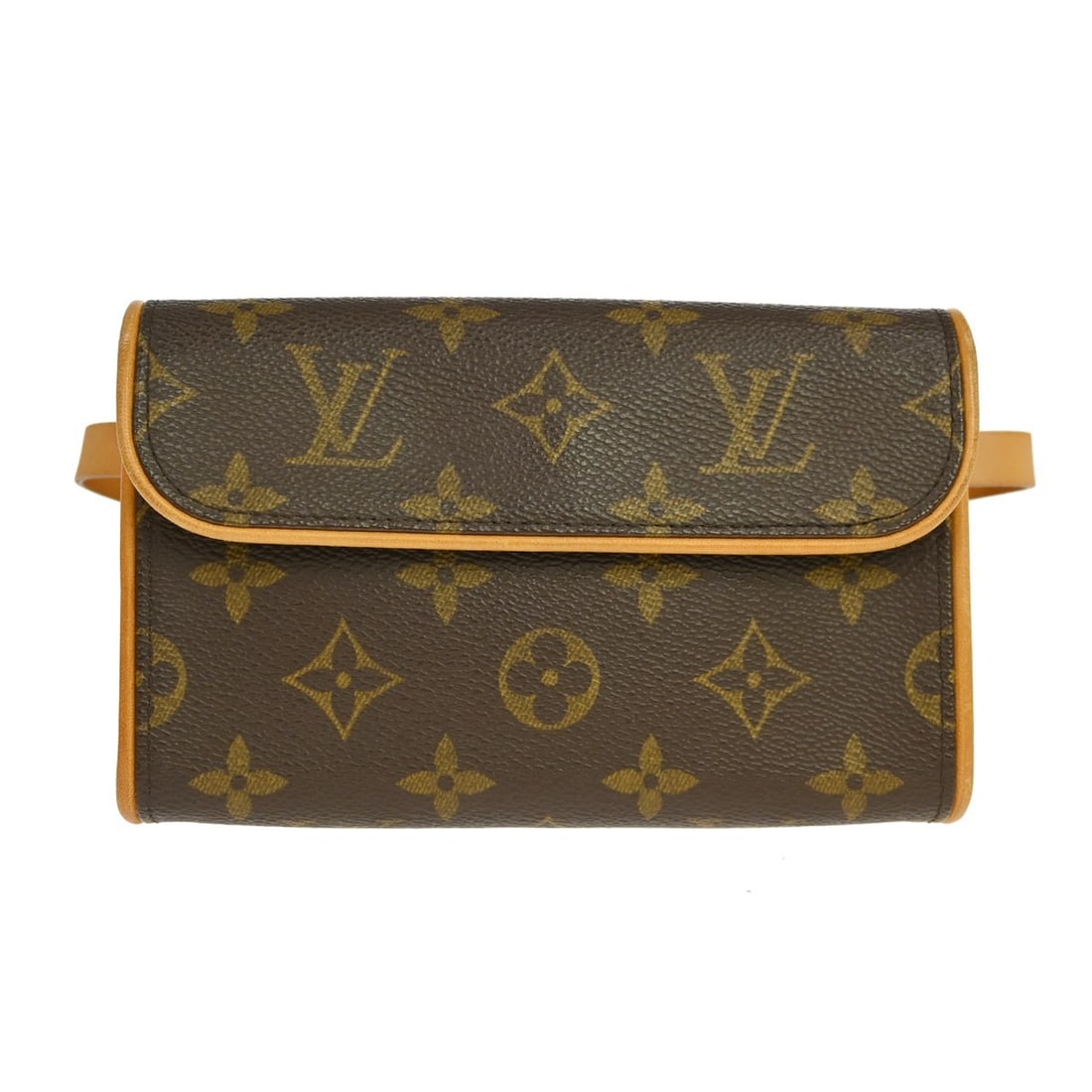 Louis Vuitton Pochette Florentine Monogram Bum Bag with Belt M51855: Louis Vuitton Pochette Florentine Monogram Bum Bag with Belt M51855 Vintage Louis Vuitton Pochette Florentine bum bag in brown Monogram canvas and leather with a magnetic snap closure and adjustable l