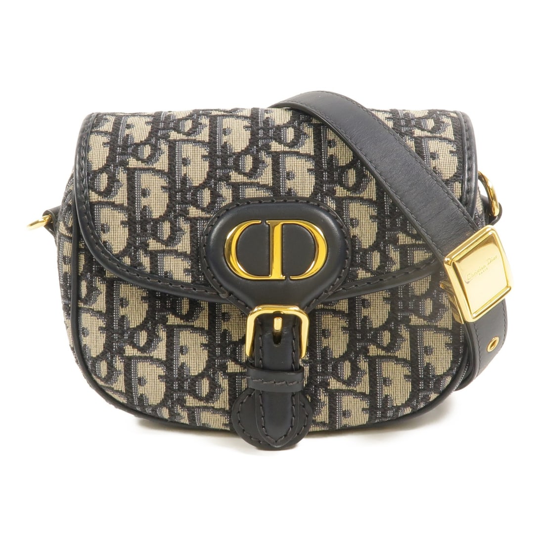 Dior Mini Bobby Blue Canvas Shoulder Bag with CD GHW: Dior Mini Bobby Blue Canvas Shoulder Bag with CD GHW Mini Bobby shoulder bag in blue canvas with CD GHW styling. This women's shoulder bag features a magnetic pocket, one outside open pocket, one insi
