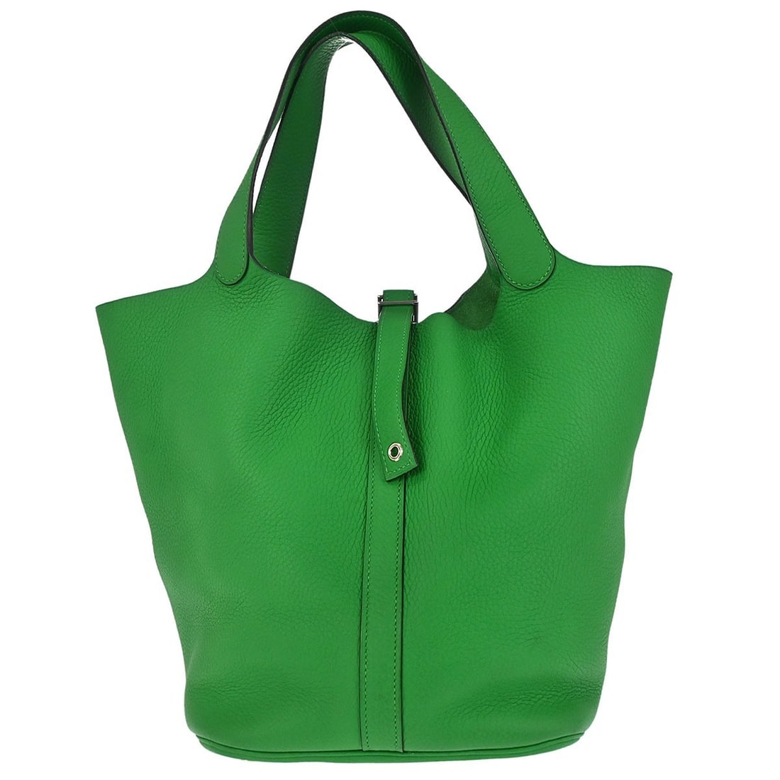 Hermes Picotin Lock green leather handbag 22cm (1 of 15)