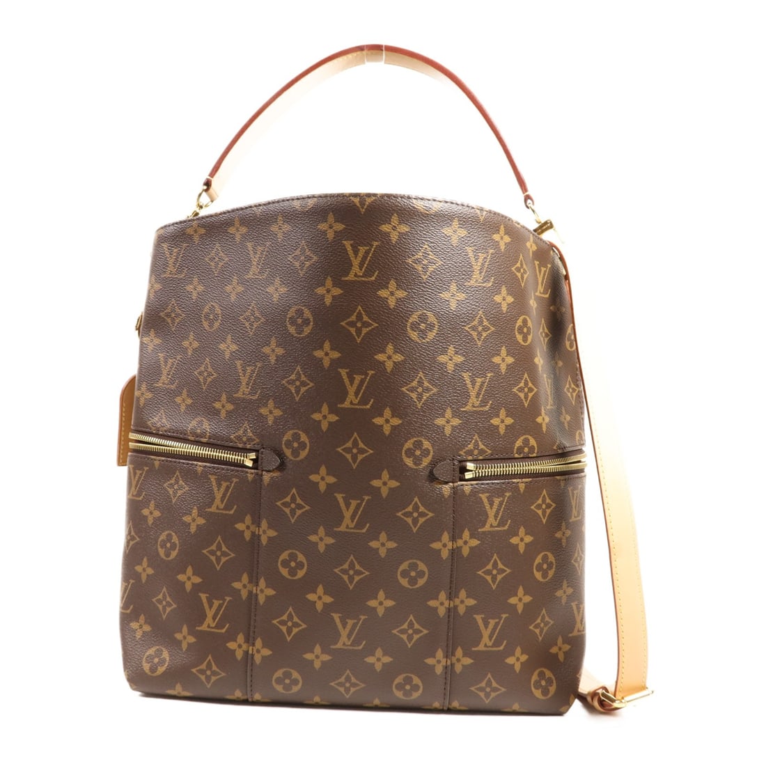 Louis Vuitton Melie M41544 Monogram 2 Way Shoulder Bag Brown: Louis Vuitton Melie M41544 Monogram 2 Way Shoulder Bag Brown Louis Vuitton Melie 2 Way Shoulder Bag in brown Monogram and PVC coated canvas. This women's bag features a 2-way shoulder bag style, with 