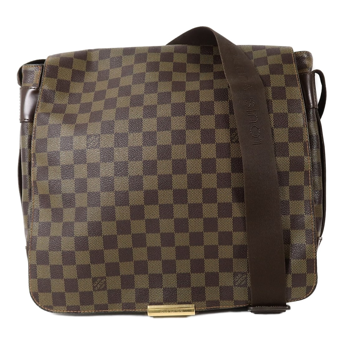 Louis Vuitton Bastille Messenger Bag Damier Ebene Brown N45258: Louis Vuitton Bastille Messenger Bag Damier Ebene Brown N45258 Louis Vuitton Bastille shoulder messenger bag in Damier Ebene brown PVC coated canvas. This unisex bag features a flap design with multip