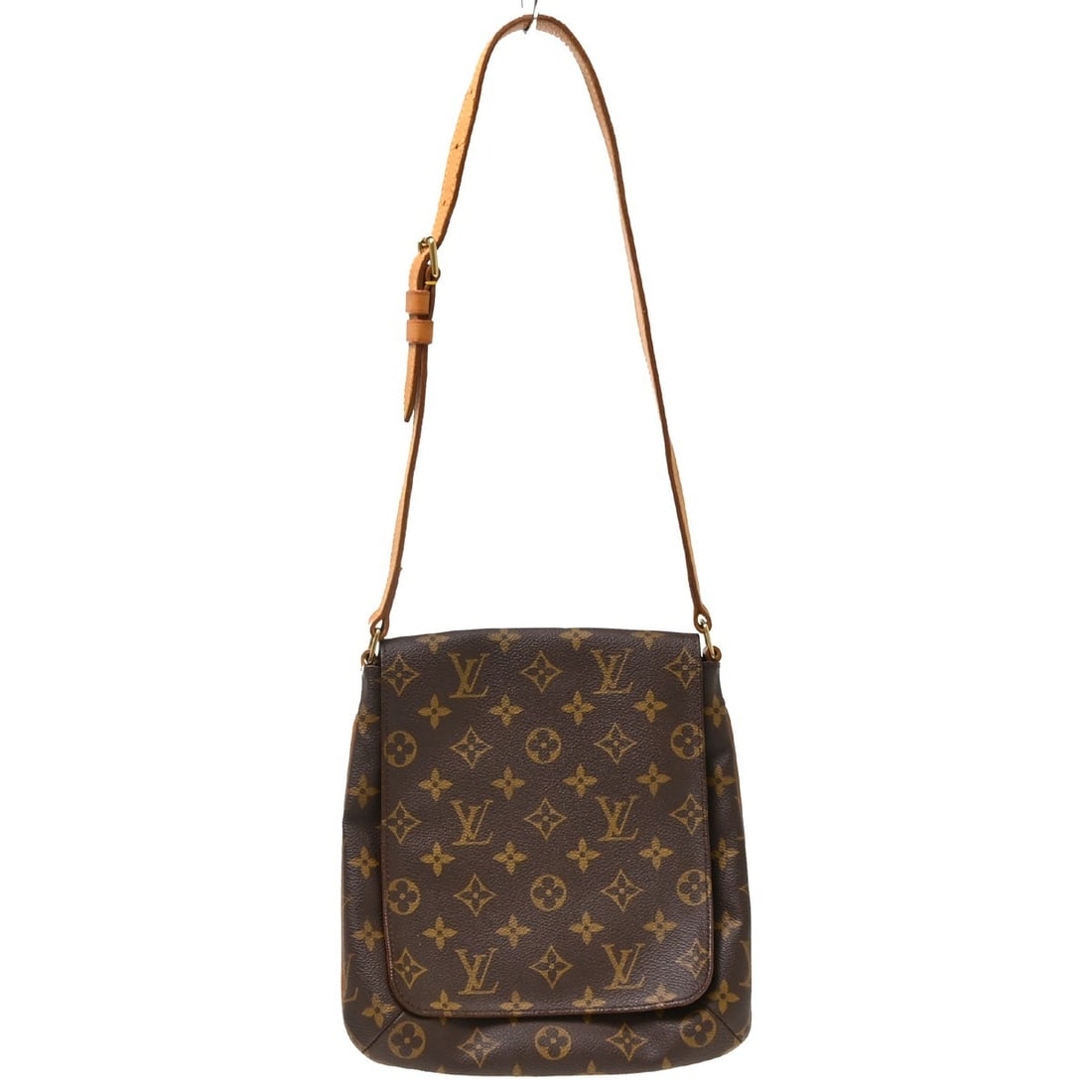 Louis Vuitton Musette Salsa Monogram Canvas Shoulder Bag M51258: Louis Vuitton Musette Salsa Monogram Canvas Shoulder Bag M51258 Vintage Louis Vuitton Musette Salsa short shoulder bag in brown Monogram canvas with leather trim and an adjustable shoulder strap. The 