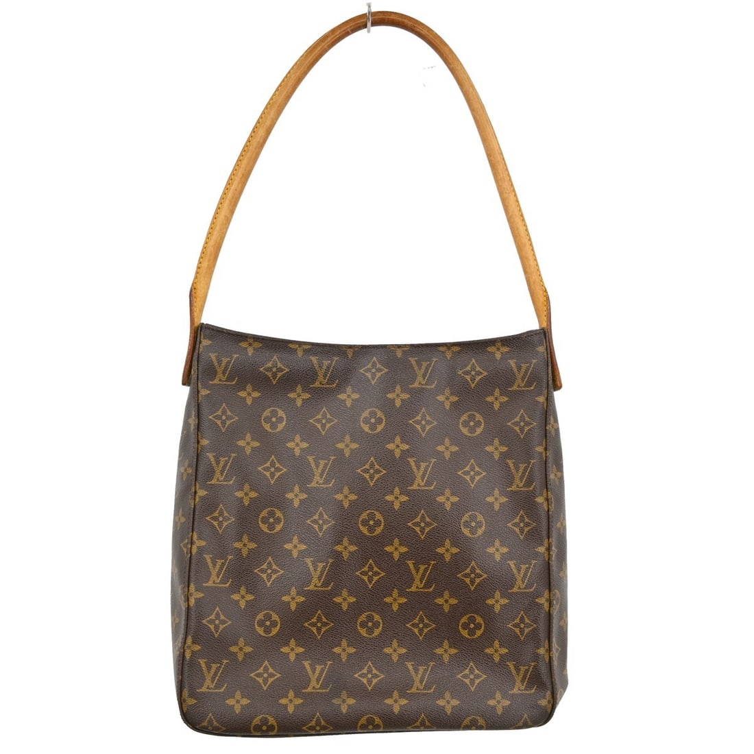 Louis Vuitton Monogram Looping Brown Canvas Shoulder Bag: Louis Vuitton Monogram Looping Brown Canvas Shoulder Bag Louis Vuitton Monogram Looping shoulder bag in brown monogram canvas. Made in Spain, this women's bag is presented in good condition with visib